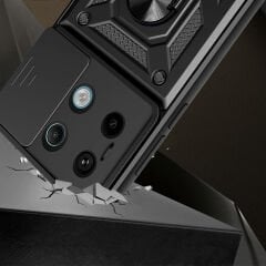 Xiaomi Redmi Note 13 Pro 5G Tank Kılıf Magnetik Standlı Kamera Korumalı Sürgülü Vega Kapak