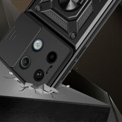 Xiaomi Redmi Note 13 Pro 5G Tank Kılıf Magnetik Standlı Kamera Korumalı Sürgülü Vega Kapak