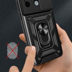 Xiaomi Redmi Note 13 Pro 5G Tank Kılıf Magnetik Standlı Kamera Korumalı Sürgülü Vega Kapak