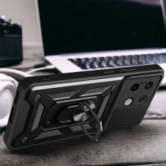 Xiaomi Redmi Note 13 Pro 5G Tank Kılıf Magnetik Standlı Kamera Korumalı Sürgülü Vega Kapak