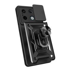 Xiaomi Redmi Note 13 Pro 5G Tank Kılıf Magnetik Standlı Kamera Korumalı Sürgülü Vega Kapak