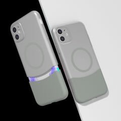 iPhone 11 Kablosuz Şarj Destekli Kılıf Mıknatıslı Duble Kapak