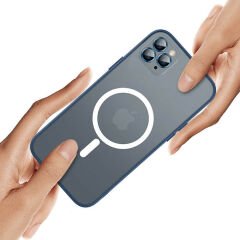 iPhone 12 Kılıf Mokka Wireless Kapak