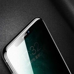 iPhone 11 Pro Max Anti-Dust Privacy Temperli Ekran Koruyucu