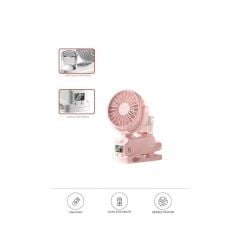 Dijital Ekranlı Şarjlı Hava Nemlendirici Mini Masa Fan Vantilatör