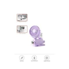 Dijital Ekranlı Şarjlı Hava Nemlendirici Mini Masa Fan Vantilatör