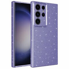 Samsung Galaxy S23 Ultra Kılıf Kamera Korumalı Simli Lüks Koton Kapak Kılıf