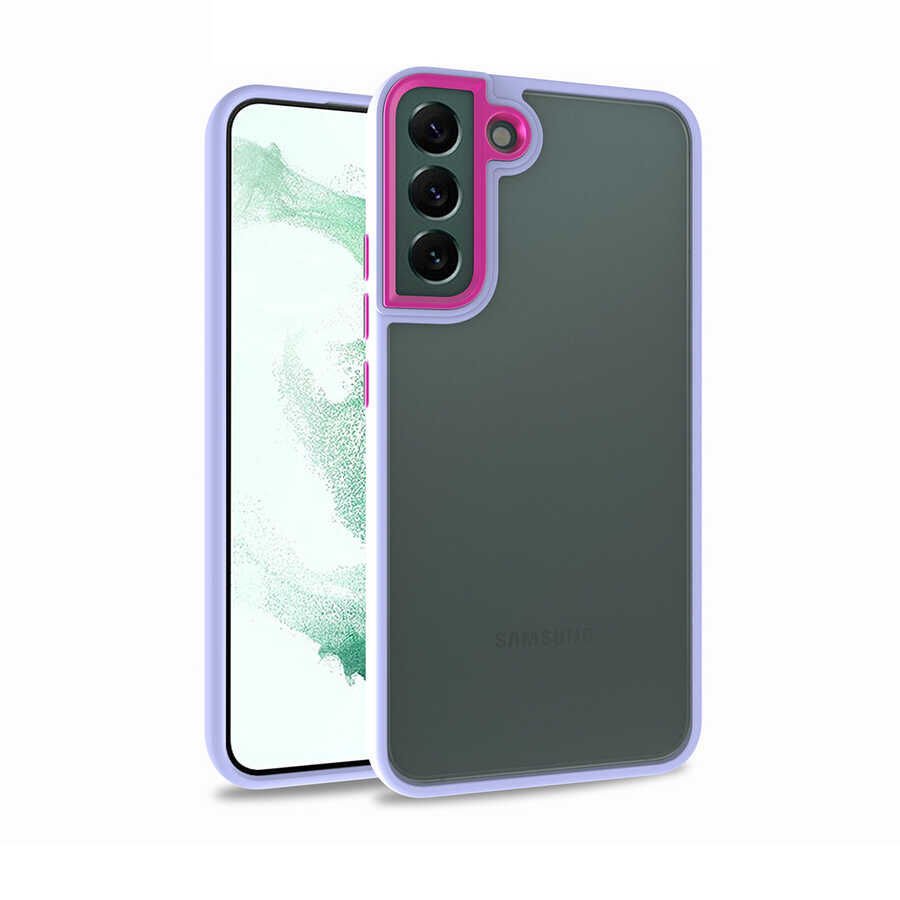 Samsung Galaxy S22 Plus Kılıf Kamera Çıkıntılı Arkası Şeffaf Köşeleri Parlak Renkli Işlemeli Flora Kapak