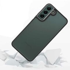 Samsung Galaxy S22 Plus Kılıf Kamera Çıkıntılı Arkası Şeffaf Köşeleri Parlak Renkli Işlemeli Flora Kapak