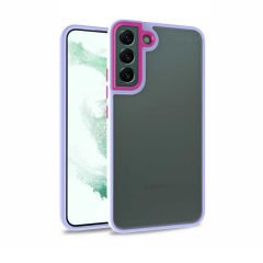 Samsung Galaxy S22 Plus Kılıf Kamera Çıkıntılı Arkası Şeffaf Köşeleri Parlak Renkli Işlemeli Flora Kapak