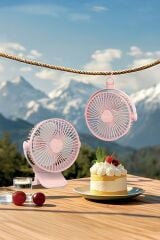 F-15 Mini Fan Vantilatör Asma Apartlı, 800 Mah Şarjlı, Type-C Girişli, Taşınabilir Fan