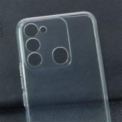 Tecno Spark 8C Kılıf Kamera Korumali Süper Silikon Kapak