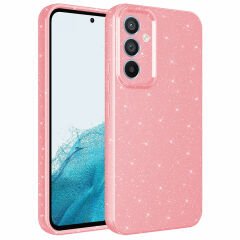 Samsung Galaxy A54 Kılıf Kamera Korumalı Simli Lüks Koton Kapak Kılıf