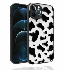 iPhone 12 Pro Max Kılıf Desenli Kamera Korumalı Parlak Nora Kapak