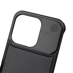 iPhone 14 Pro Max Kılıf Magsafe Şarj Özellikli Mekanizmalı Koku Hazneli Mostar Kapak
