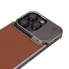 iPhone 14 Pro Max Kılıf Magsafe Şarj Özellikli Mekanizmalı Koku Hazneli Mostar Kapak