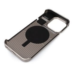 iPhone 14 Pro Max Kılıf Magsafe Şarj Özellikli Mekanizmalı Koku Hazneli Mostar Kapak