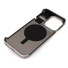 iPhone 14 Pro Max Kılıf Magsafe Şarj Özellikli Mekanizmalı Koku Hazneli Mostar Kapak