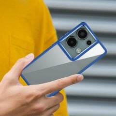 Xiaomi Redmi Note 13 Pro 4G Kılıf Kamera Çıkıntılı Arkası Şeffaf Köşeleri Parlak Renkli Işlemeli Flora Kapak