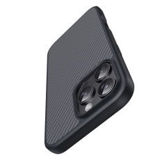 iPhone 16 Pro Max Kılıf Magsafe Şarj Özellikli Karbon Fiber Tasarımlı Elnino Kapak