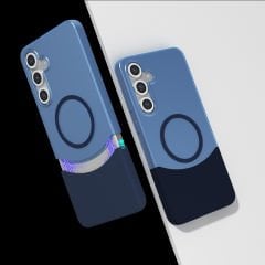 Samsung Galaxy S25 Plus Kablosuz Şarj Destekli Kılıf Mıknatıslı Duble Kapak