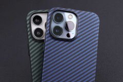 iPhone 12 Pro Max Kılıf Karbon Fiber Tasarımlı Karbono Kapak