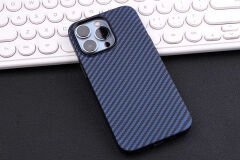 iPhone 12 Pro Max Kılıf Karbon Fiber Tasarımlı Karbono Kapak