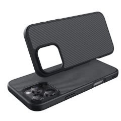 iPhone 16 Pro Kılıf Magsafe Şarj Özellikli Karbon Fiber Tasarımlı Elnino Kapak