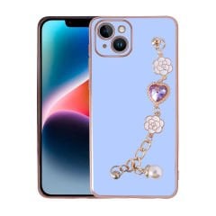 iPhone 15 Plus Kılıf El Tutamaçlı Kamera Korumalı Taka Silikon Kapak