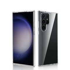 Samsung Galaxy S24 Ultra Kılıf Sert Pürüzsüz Şeffaf Droga Kapak