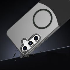 Samsung Galaxy S25 Kablosuz Şarj Destekli Kılıf Mıknatıslı Duble Kapak