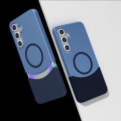 Samsung Galaxy S25 Kablosuz Şarj Destekli Kılıf Mıknatıslı Duble Kapak