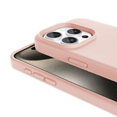 iPhone 15 Pro Max Kılıf Magsafe Şarj Özellikli Sıvı Teknolojili Silinebilir Sert Lansman Kivi Kapak