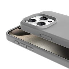 iPhone 15 Pro Max Kılıf Magsafe Şarj Özellikli Sıvı Teknolojili Silinebilir Sert Lansman Kivi Kapak