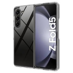 Samsung Galaxy Z Fold 5 Kılıf Sert Pürüzsüz Şeffaf Droga Kapak
