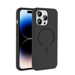 iPhone 14 Pro Max Kılıf Meta Lansman M-Safe Kamera Korumalı içi Kadife Yumuşak Renkli Süet Silikon