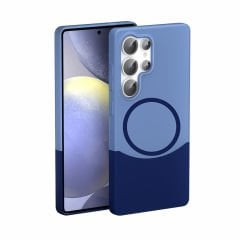 Samsung Galaxy S24 Ultra Kablosuz Şarj Destekli Kılıf Mıknatıslı Duble Kapak