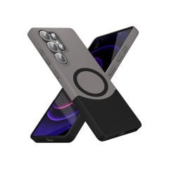 Samsung Galaxy S24 Ultra Kablosuz Şarj Destekli Kılıf Mıknatıslı Duble Kapak