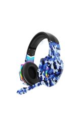 K9600 Rgb Işıklı Oyuncu Kulaklığı Kamuflaj Kulaklık