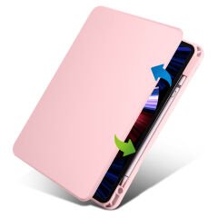 iPad Pro 11 2018 Kılıf Termik Kalem Bölmeli Dönebilen Standlı Kılıf
