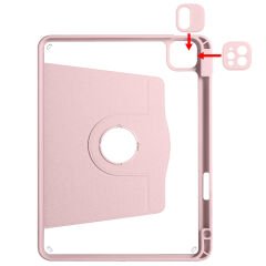 iPad Pro 11 2018 Kılıf Termik Kalem Bölmeli Dönebilen Standlı Kılıf