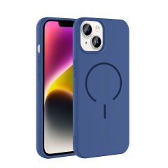 iPhone 14 Kılıf Meta Lansman M-Safe Kamera Korumalı içi Kadife Yumuşak Renkli Süet Silikon