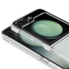 Samsung Galaxy Z Flip 5 Kılıf Sert Pürüzsüz Şeffaf Droga Kapak