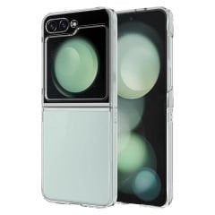 Samsung Galaxy Z Flip 5 Kılıf Sert Pürüzsüz Şeffaf Droga Kapak