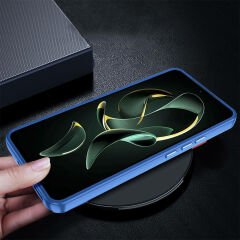 Xiaomi Mi 13T Kılıf Kamera Çıkıntılı Arkası Şeffaf Köşeleri Parlak Renkli Işlemeli Flora Kapak