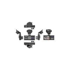 1080P Araç Içi 3 Kameralı LCD Ekranlı Gece Görüşlü , G-Sensör , Geri Görüş Kameralı Yol Kayıt Araç Kamerası