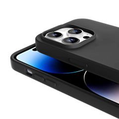 iPhone 14 Pro Kılıf Magsafe Şarj Özellikli Sıvı Teknolojili Silinebilir Sert Lansman Kivi Kapak