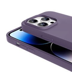 iPhone 14 Pro Kılıf Magsafe Şarj Özellikli Sıvı Teknolojili Silinebilir Sert Lansman Kivi Kapak