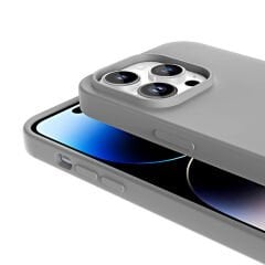 iPhone 14 Pro Kılıf Magsafe Şarj Özellikli Sıvı Teknolojili Silinebilir Sert Lansman Kivi Kapak