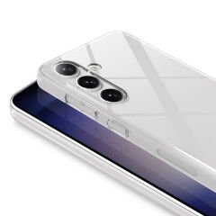 Samsung Galaxy S24 Plus Kılıf Sert Pürüzsüz Şeffaf Droga Kapak